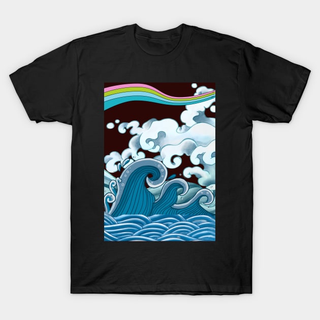 Tsunami T-Shirt by Rene Martin